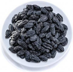 GO GRASS Premium Afghani Seedless Black Raisins | High Fibre | Raisins  (1 kg)