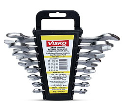 Visko Tools 701 Doe Spanner Set (Silver, 8-Pieces), Open End