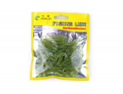 WorldCare 50% Off Promotion 5days 50 Pcs/T Soft Fishing Artificial Worms Soft Lures Carp Fishing Accessories : SO033-1