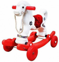 TRENDING CHOICE Little Star Baby Horse Rider for Kids (1-2.5 Years, Red and White)(Multicolor)