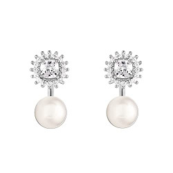 GIVA 925 Sterling Silver Crystalline Pearl Earrings | Drops to Gift Women & Girls | With Certificate of Authenticity and 925 Stamp | 6 Months Warranty*