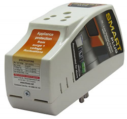 Smart Plug High Low Voltage Protector @ 6Amp Rating with Surge Protection Upto 4000 Volts.