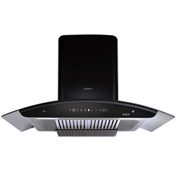 Elica 90 cm 1425 m3/hr Auto Clean Chimney (WD TBF HAC 90 MS NERO, 2 Baffle Filters, Touch + Motion Sensor Control, Black)