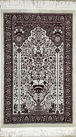 The House Ultra Premium, Luxurious & Elegant Turkish Prayer Mat/Rugs 39th Design+ 3 Free Beautiful Tasbeehs