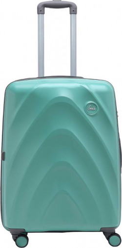 Medium Check-in Suitcase (66 cm) - Diana Trolley Bag Medium Size, 66 cms Spearmint Hard Side Travel Bag for Women - Green