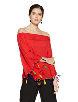 ANTS Women's Regular fit Top (13093onesize_Red One Size)