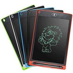 SOUND TECH LCD Writing Tablet for Kids Writing pad for Study, Drawing Tablet, Slate Board, 8.5 inch/21.5 cm - E-Note Pad, Remove Button (Multicolor)