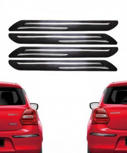 VRT Plastic Car Bumper Guard(Black, Pack of 4, Universal For Car, Universal For Car)