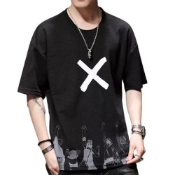 Tfortees Mens Cotton Tshirt(AZ_1722_Black_X-Large)