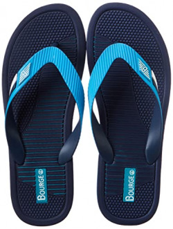 Bourge Men's Canton-z91 Navy and Sky Flip-Flops-8 UK (42 EU) (9 US) (Canton-305-08)