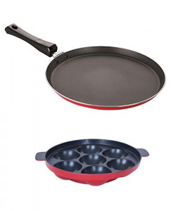 Nirlon Non-Stick Aluminium Multicolor Cookware Combo Set