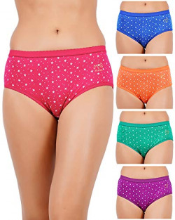 RVB Fashions Women's Cotton Panties (Pack of 5) (14--85(5Pcs)_Color May Vary_85 Cms)<br>