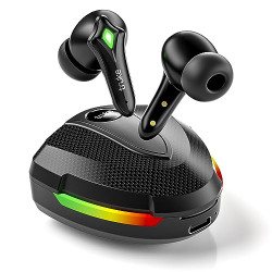 truke Newly Launched BTG Storm Gaming Earbuds with 40ms Ultra-Low Latency, 13mm Titanium Drivers, ENC, 50H Playtime, Fast Charge, BT 5.3, IPX5 (Black)