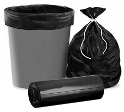 Kuber Industries (Medium) Eco Friendly 7 LTR Dustbin Bags - (30 Pcs) Leakproof | Odour Free | Strong Garbage Bags - For Trash And Waste - Dustbin Covers For Kitchen (21 x 19 Inches) (Black)