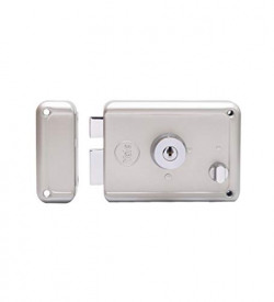 Yale Rim Lock with Two DEADBOLTS, Both Side Keys with DIMPLED Key, Painted