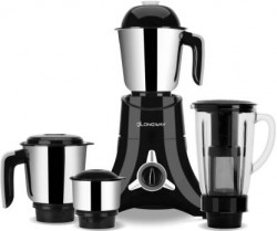 Longway Orion - 900 Juicer Mixer Grinder (4 Jars, Black, Silver)
