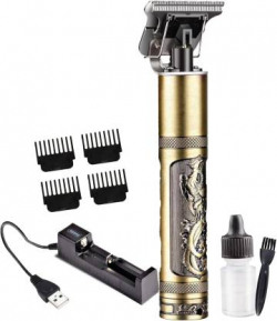 Flipkart SmartBuy FKSB9 Dragon Professional Hair Clipper Fully Waterproof Trimmer 90 min  Runtime 3 Length Settings(Gold)