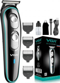 VGR V-055 Professional Hair Trimmer Trimmer 120 min  Runtime 4 Length Settings(Black, Green)