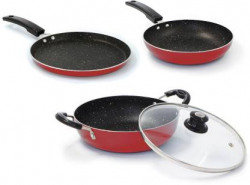 Flipkart SmartBuy Induction Bottom Cookware Set of 3(Aluminium, 3 - Piece)