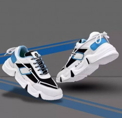 Lace Running Shoes For Boys(White)