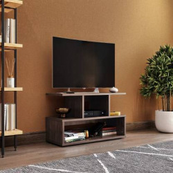Wakefit Heist Engineered Wood TV Entertainment Unit(Finish Color - Columbian Walnut, Knock Down)