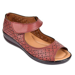 SELBRO Womens Open toe Soft Dr Sandals With Extra Cushioned Padding