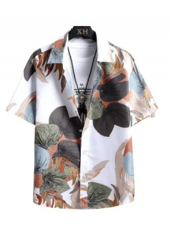 Lymio Casual Shirt for Men|| Shirt for Men|| Men Stylish Shirt || Men Printed Shirt (Big Pan) (S, Multi)