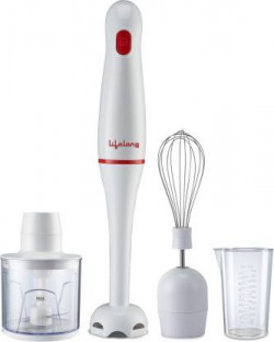 Lifelong LLHBZ03 Regalia Plus with Blender, Chopper, Whisker and Beaker 300 W Hand Blender(White)