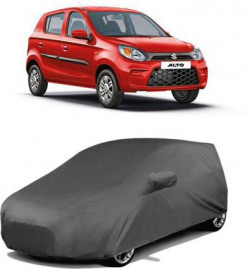 SA GROUP Car Cover For Maruti Suzuki Alto 800 (With Mirror Pockets)(Grey)