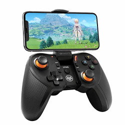 Amkette Evo Gamepad Pro 4 Programmable Gamepad for Android | for Snapdragon Devices Only | with Touch Point Mapping | Works with Genshin, BGMI, COD, Mobile Legends and More | Bluetooth 4.0 (Black)