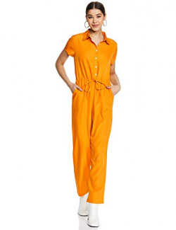 Styleville.in Women's Synthetic No Item Length Description Jumpsuit (SDRF502027_Yellow_Large)