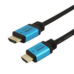 C & E 4K HDMI cord HDMI to HDMI cable @60Hz with Ethernet 10 ft Ultra /3.05 Meter 2.0 BLUE HDMI Cable (Compatible with HDTV, Blue)