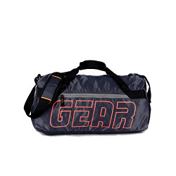 Gear Boxy 27 Ltrs Grey-Neon.Orange Travel Duffle for gym, sports, training (DUFBXYCLS0449)