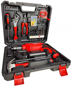 IBELL Professional Tool Kit with Impact Drill TD13-85, 650W, Copper Armature, Chuck 13mm, 59 Home Essential Tools/Accessories
