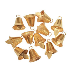 Asian Hobby Crafts Golden Metal Bells Used for Hobby Crafts and Other Craft Works : Pack of 25 : Size -2.5cm