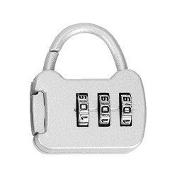 GLUN Lock Number Plastic 3 Code CH 13B Silver