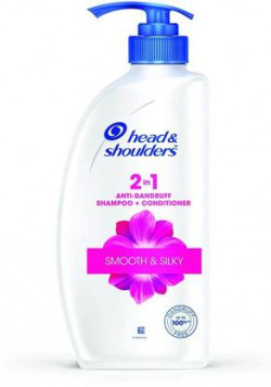 HEAD & SHOULDERS Smooth and Silky 2-in-1 Anti-Dandruff Shampoo + Conditioner for Dry, Frizzy Hair(650 ml)