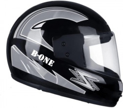 TIGER ONE FULL FACE HELMET [ SIZE : M ]Motorbike helmet, 6 Jali, ISI : Approved.. Motorbike Helmet(Black, L Grey)