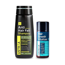 Ustraa Anti Hairfall Shampoo - 250ml & Hair Growth Vitalizer - 100ml