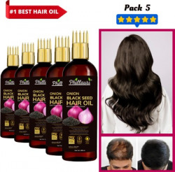 Phillauri Onion black seed hair oil for Hair Regrowth and Hair Fall Control Hair Oil(500 ml)
