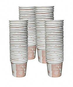 Quasar Disposable Paper Cup for Hot Coffee Drinks for Party Wedding and Event Full White ITC Paper 140 GSM (200 Pieces) (Color May Be Vary) (30 ML)