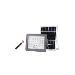 Philips Essential SmartBright 6-watt,900lm All in one Solar Flood Light |BVC080 LED9/765 | Solar Flood Light with Infra Red Remote