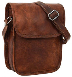 Anshika International Travel Accessories Crossbody Over Vertical Brown Women' Sling Bag