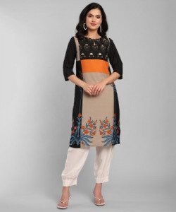 W Women Floral Print Straight Kurta Start @249