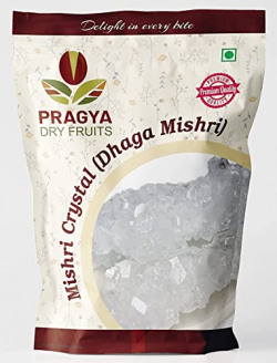 PRAGYA DRY FRUITS Mishri Crystal (Dhaga Mishri) ( Mishri Dhage Wali ) (900gm)