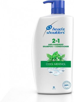 HEAD & SHOULDERS Cool Menthol 2-in-1 Anti-Dandruff Shampoo + Conditioner for Women & Men(1 L)