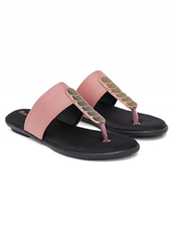 Retro Walk Fashionable trending Flat Sandals for Girls and Women |Black|