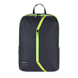 Gear Lite 15L Small Water Resistant Casual Backpack/School Bag/Hiking Daypack for Men/Women (Grey-Fluroscent Green)