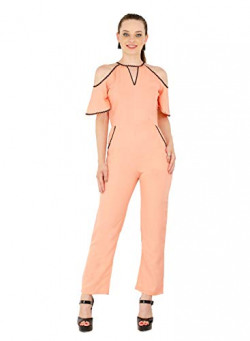 Karmic Vision Women's Crepe Jumpsuit (SKU000807_XS_Orange_34)