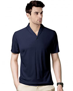 EYEBOGLER Noble Monk Mens Regular Fit T-Shirt Navy Blue